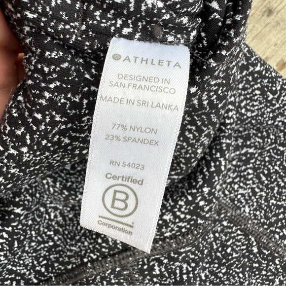 Athleta Lighting Static 7/8 Tight Leggings Womens High Rise Stretch Black Medium - Picture 13 of 14